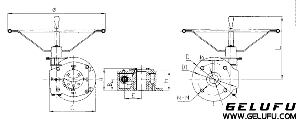 WQDX3係列部分回轉型閥門手動裝置