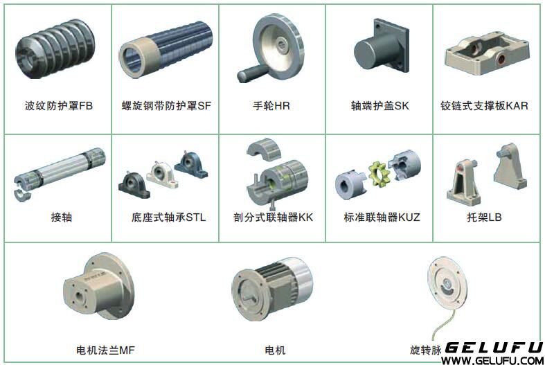 GLFJ螺旋絲桿升降機配件 GLFJ螺旋絲桿升降機配件