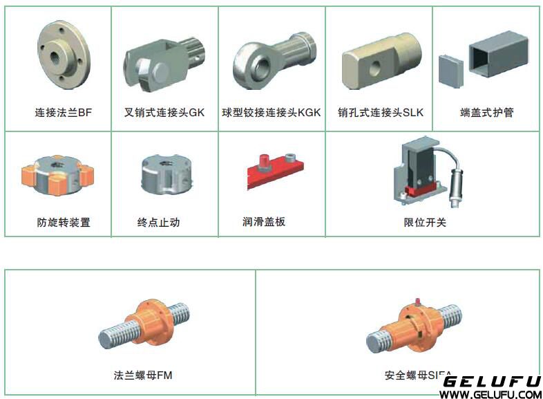 GLFJ螺旋絲桿升降機配件 GLFJ螺旋絲桿升降機配件