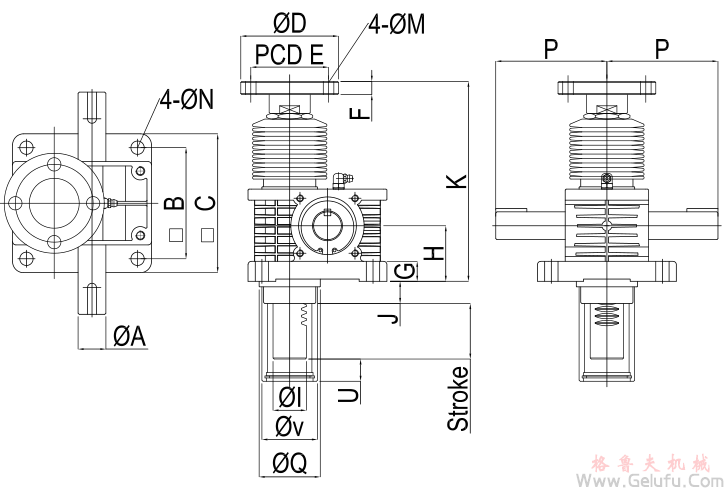 潔凈室RJ-DC高速齒條升降機安裝尺寸圖 潔凈室RJ-DC高速齒條升降機安裝尺寸圖